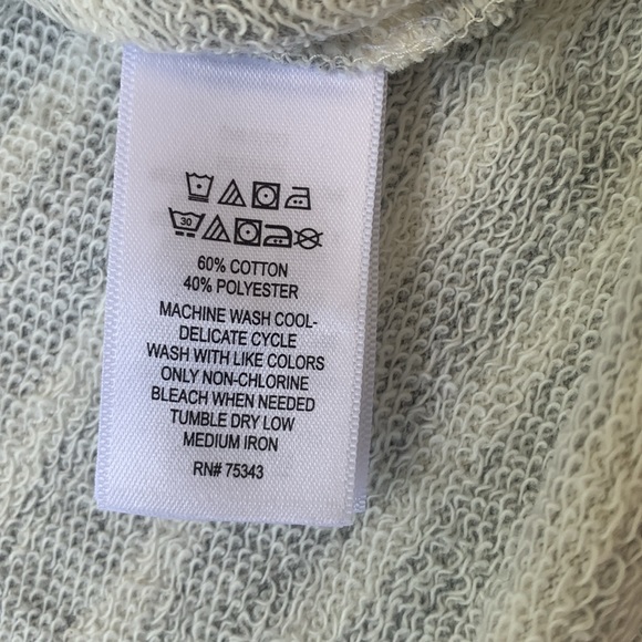 Akini Striped Cream and Gray Sweatshirt Skirt - Picture 7 of 9